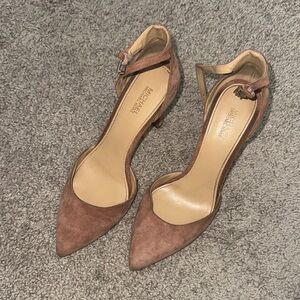 Michael Kors nude Suede Heels